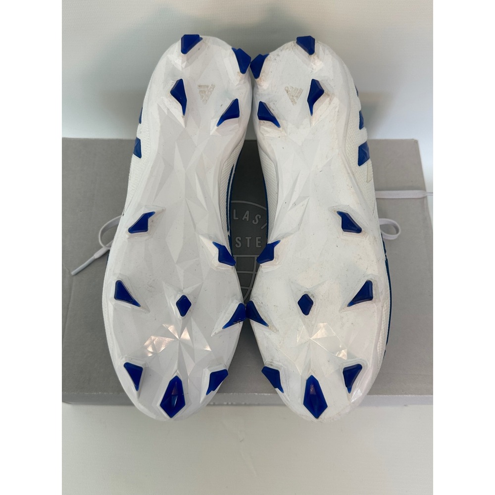 Adidas Predator Edge.2 FG Soccer Cleats White Blue Mens Size 7.5 GW2269 - Picture 9 of 11